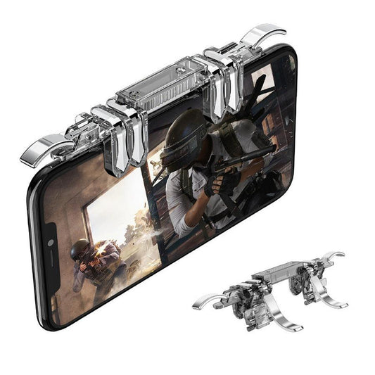 JMT-766730 Six-Finger Linkage Metal Gamepad for Smartphones - Ergonomic Joystick Accessory