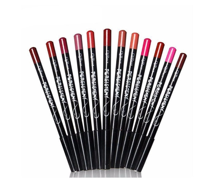 JMT-767690 12-Color Waterproof Lip Liner Pencil Set for Long-Lasting Makeup