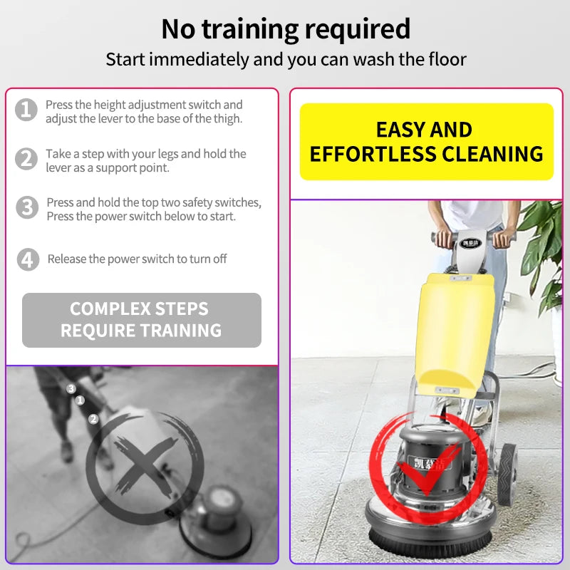 JMT-767882 Multifunctional Electric Carpet and Floor Cleaning Machine for Marble Polishing