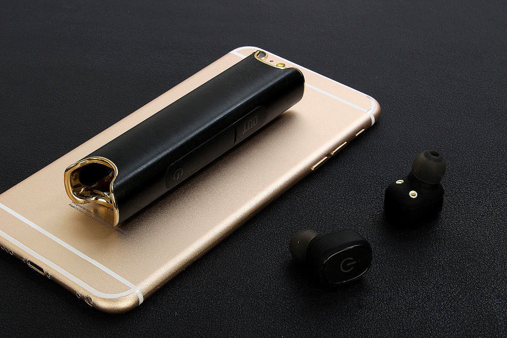 JMT-768074 Wireless Earbuds with Built-In Power Bank, IP67 Waterproof, Bluetooth 4.2, Noise Isolation, Dual Headphones Compatible with iOS and Android