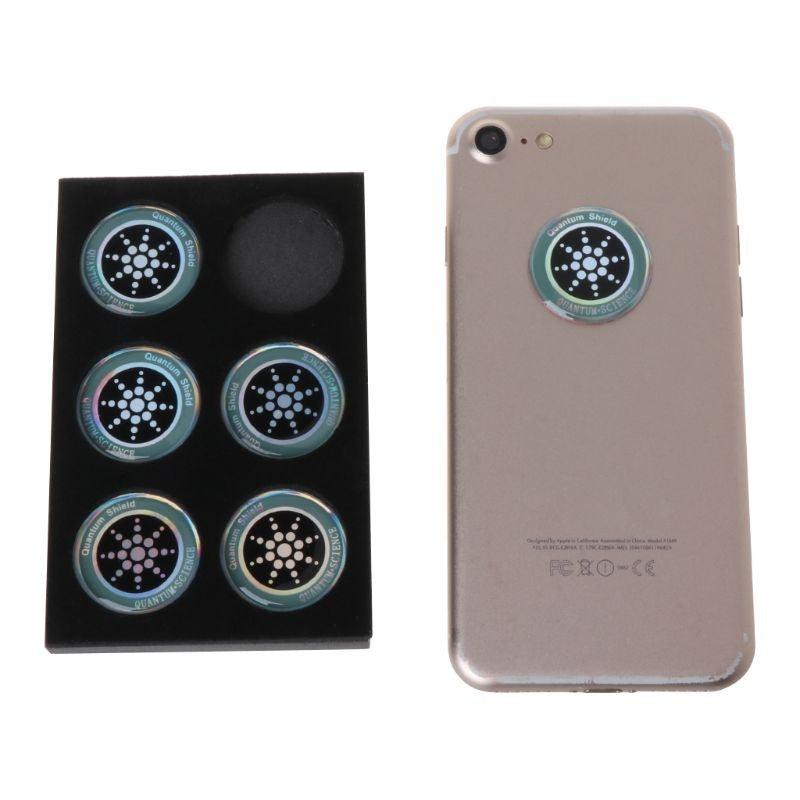 JMT-768266 Anti-Radiation Silicone Phone Stickers - 6 Pack for Cell Phones, iPads, and Computers