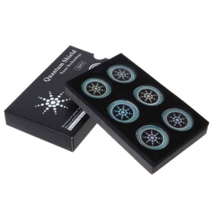JMT-768266 Anti-Radiation Silicone Phone Stickers - 6 Pack for Cell Phones, iPads, and Computers