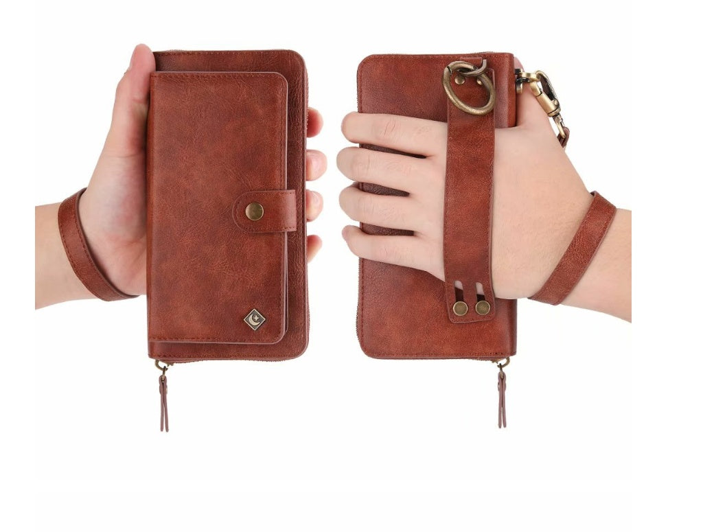 JMT-769098 Multi-function Zipper Wallet Phone Case for Galaxy Note8 - Elegant Imitation Leather Design in Multiple Colors