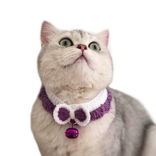 JMT-769226 Pet Cat and Small Dog Bow Tie Collar - Gender-Neutral Pet Accessory