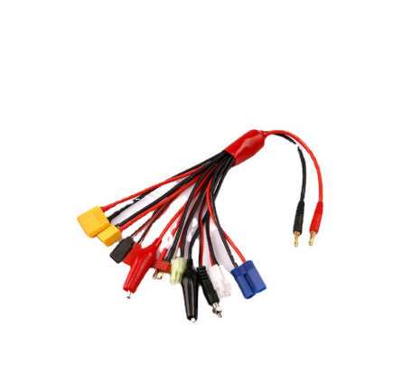 JMT-769738 8-in-1 Adapter Cable for B6 Charger with 4mm Banana Plug and Multiple Connector Options