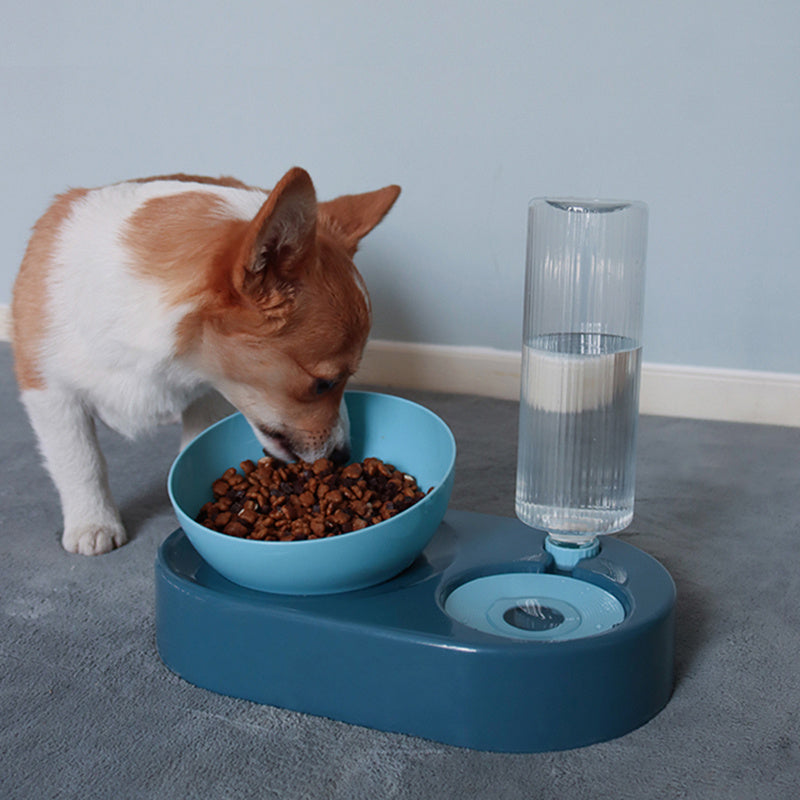 JMT-769738 Automatic Pet Food and Water Bowl – Non-Tipping Design for Safe Feeding and Hydration – Protects Cervical Spine and Prevents Choking