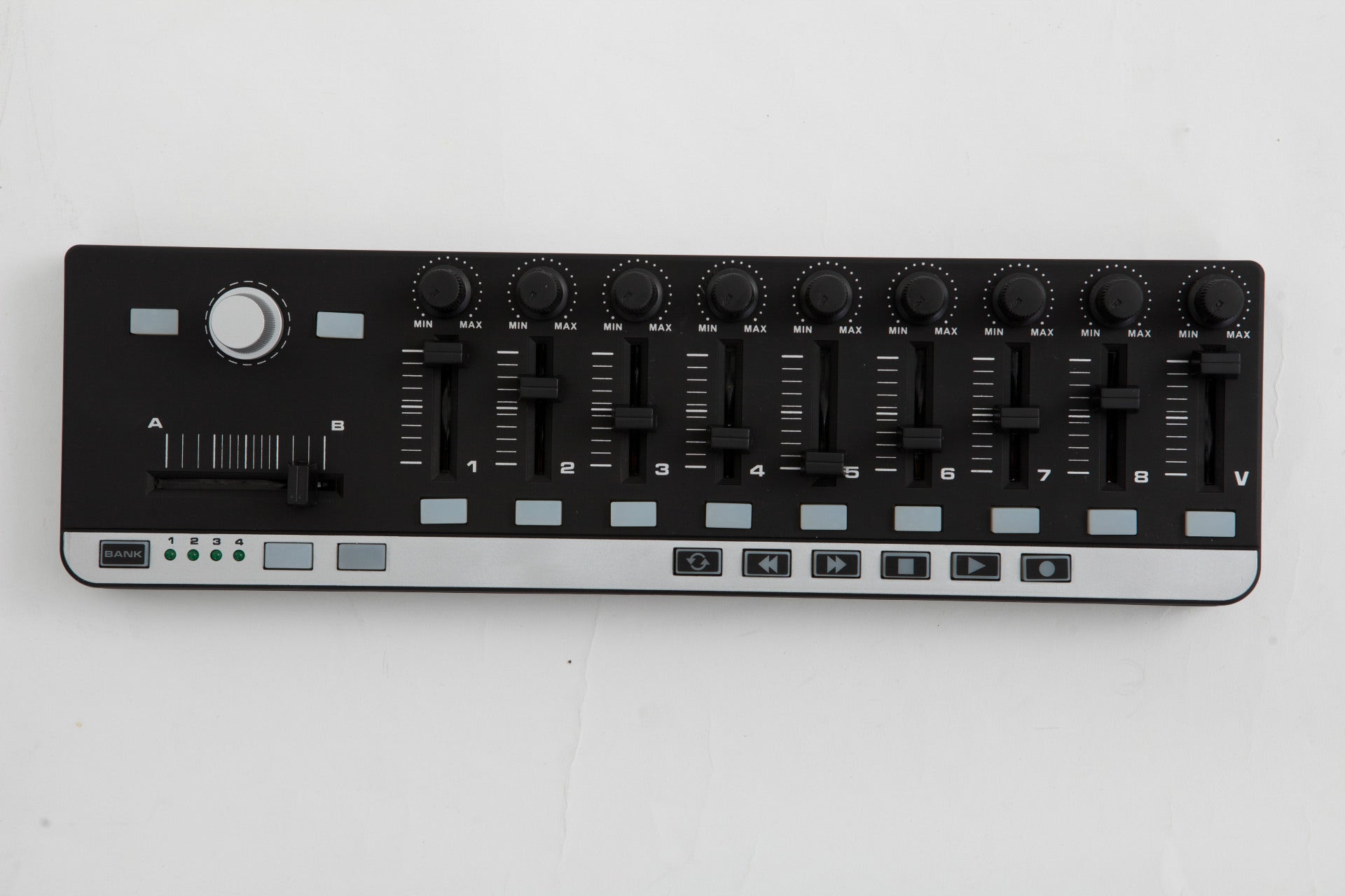 JMT-769738 Portable MIDI Controller with 9 Assignable Faders, 11 Buttons, and USB Compatibility for Music Production