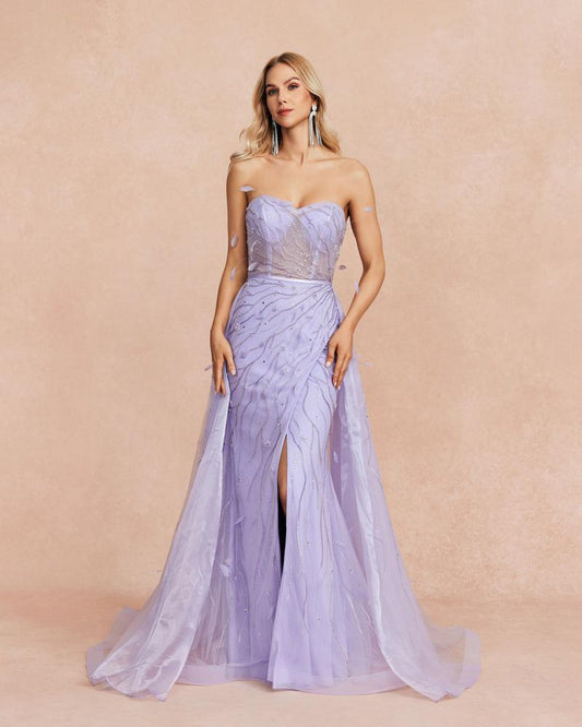 JMT-769802 Sophisticated Purple Evening Gown SH0112 for Elegant Events