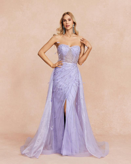 JMT-769802 Sophisticated Purple Evening Gown SH0112 for Elegant Events