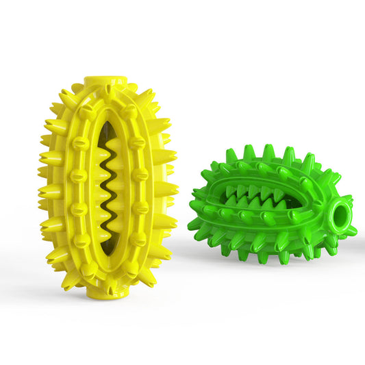 JMT-769866 Durable TPR Dog Toy with Rope Cactus Molar Stick for Chewing and Teeth Cleaning