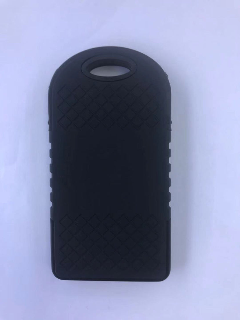 JMT-770058 Solar Power Bank with Dual USB Ports and 8000mAh Battery, Waterproof and Dustproof, Includes Carabiner for Outdoor Use