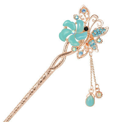 JMT-770250 Ethnic Style Gold-Plated Hairpin for Elegant Hair Accessories