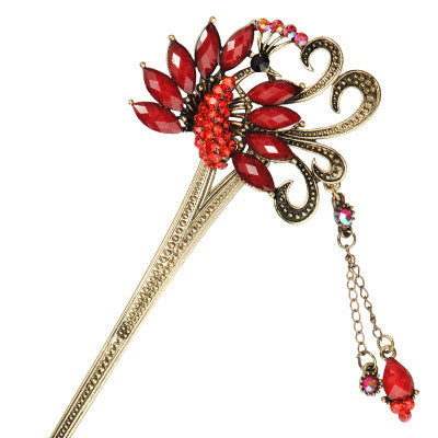 JMT-770250 Ethnic Style Gold-Plated Hairpin for Elegant Hair Accessories