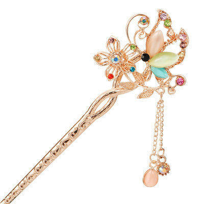 JMT-770250 Ethnic Style Gold-Plated Hairpin for Elegant Hair Accessories