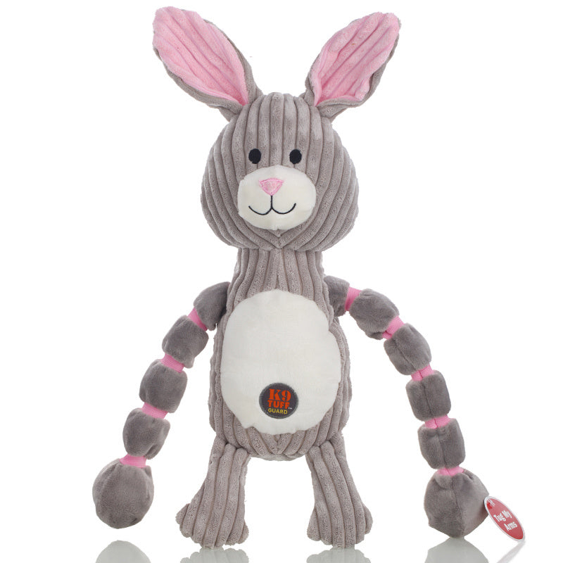 JMT-770698 Interactive Vocal Toy for Dogs - Plush Rabbit, Monkey, and Crocodile Design, Ideal for Training and Companionship
