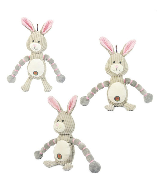 JMT-770698 Interactive Vocal Toy for Dogs - Plush Rabbit, Monkey, and Crocodile Design, Ideal for Training and Companionship