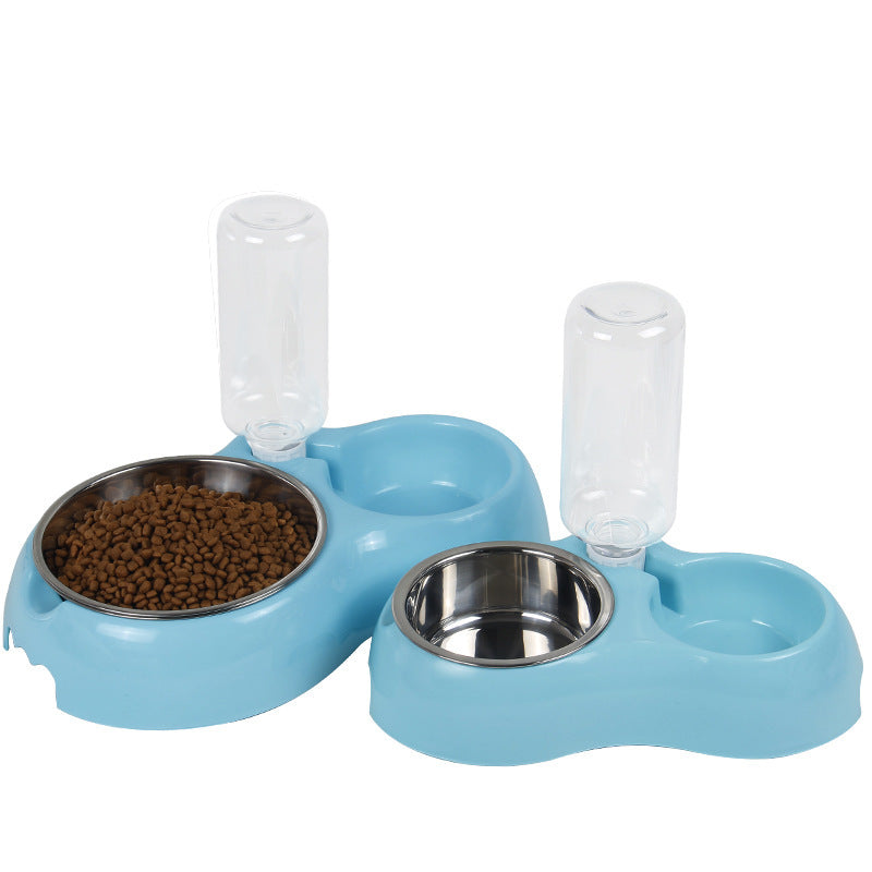 JMT-770890 Automatic Double Pet Bowl for Cats and Dogs – Stylish Water Drinking Basin in Pink, Blue, and Green