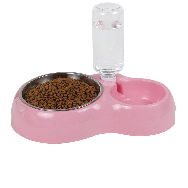 JMT-770890 Automatic Double Pet Bowl for Cats and Dogs – Stylish Water Drinking Basin in Pink, Blue, and Green