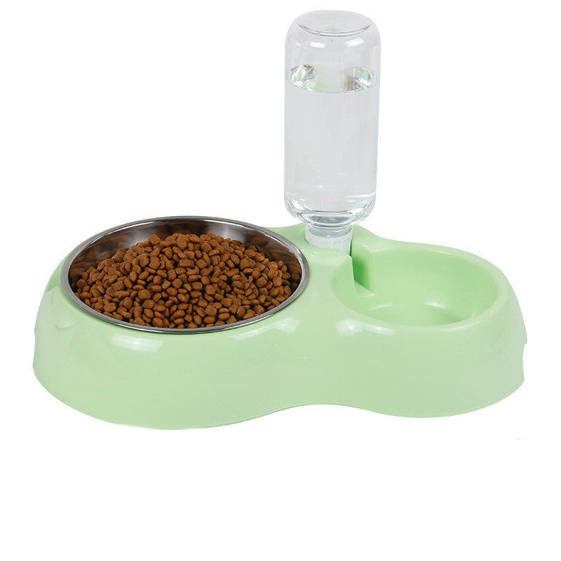 JMT-770890 Automatic Double Pet Bowl for Cats and Dogs – Stylish Water Drinking Basin in Pink, Blue, and Green
