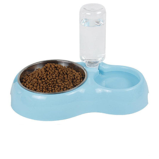 JMT-770890 Automatic Double Pet Bowl for Cats and Dogs – Stylish Water Drinking Basin in Pink, Blue, and Green