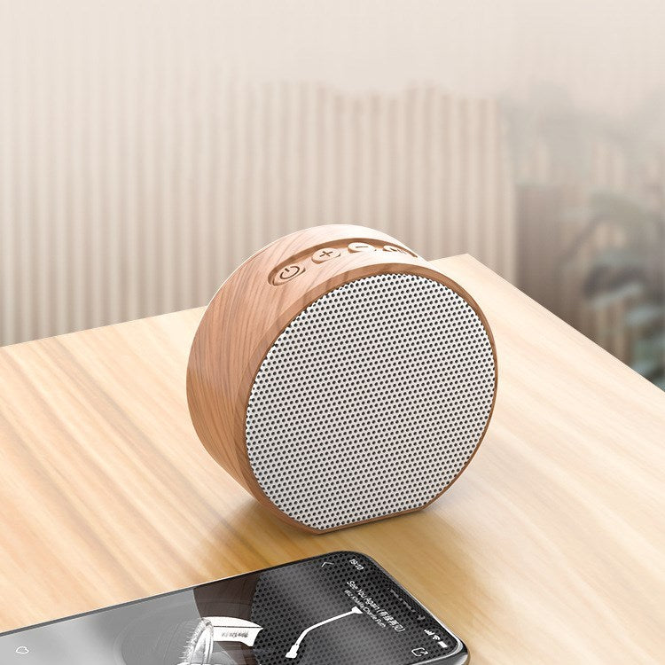JMT-770890 Wood Grain Bluetooth Computer Speaker with USB Connection and Built-in Lithium Battery