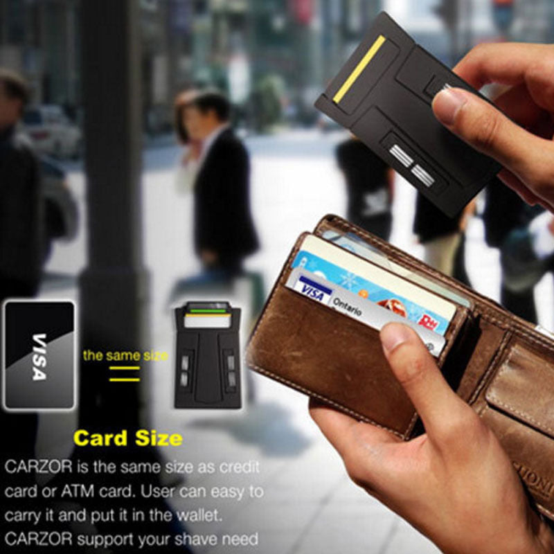 JMT-770954 Compact Stainless Steel Manual Card Shaver for Wallet Convenience