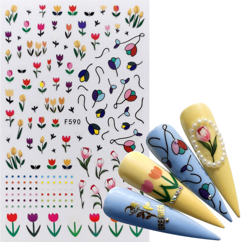 JMT-771018 Character Image Nail Stickers for Decorative Manicure and Nail Art