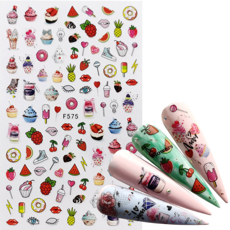 JMT-771018 Character Image Nail Stickers for Decorative Manicure and Nail Art