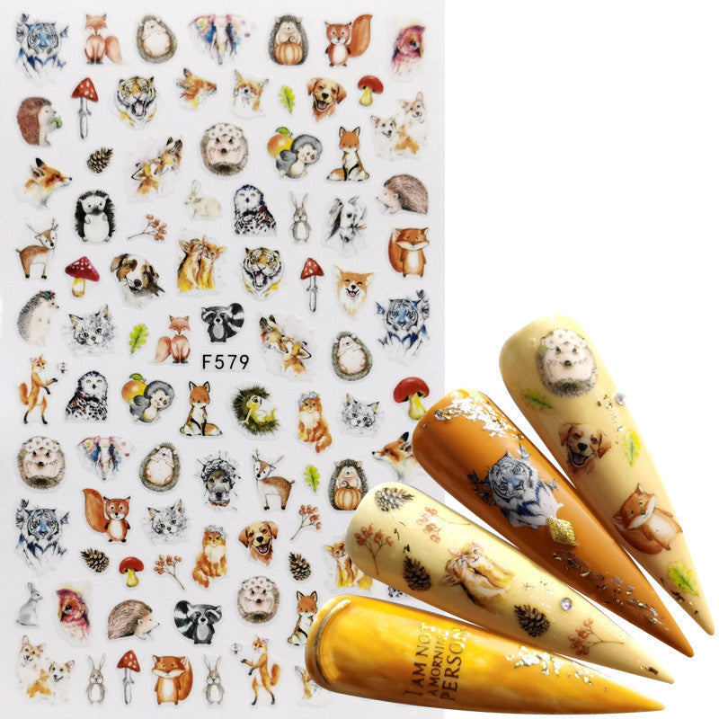 JMT-771018 Character Image Nail Stickers for Decorative Manicure and Nail Art