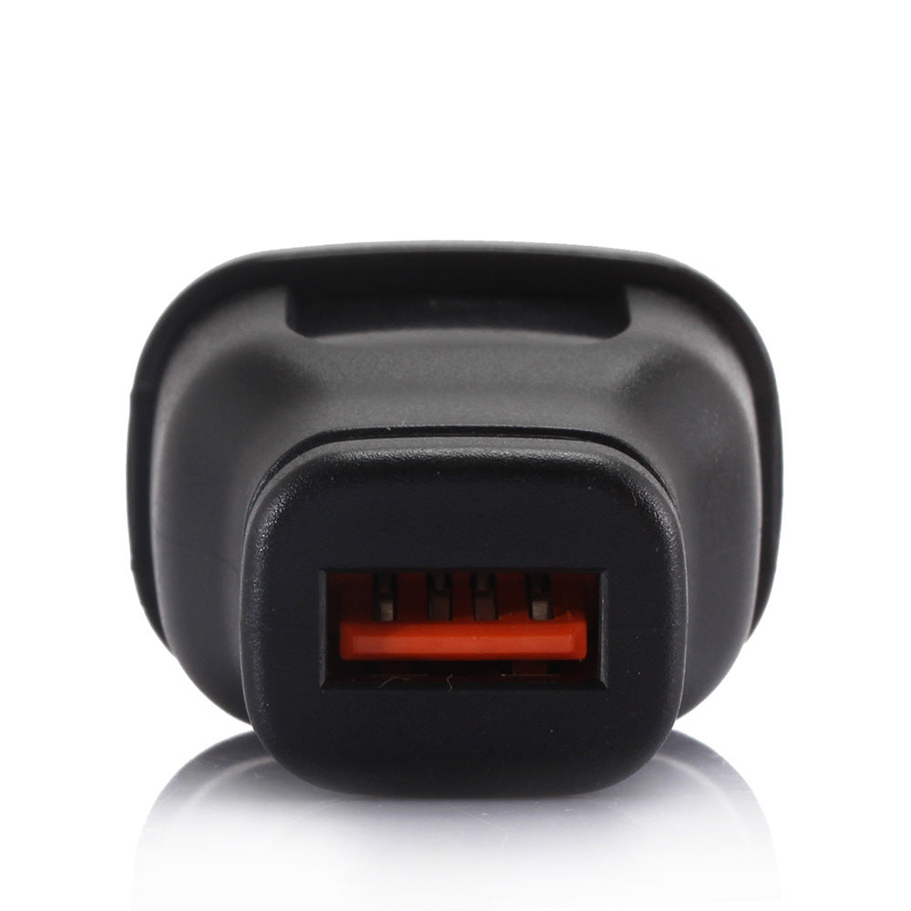 JMT-771402 Single Port USB Travel Charger - USB Black and White, EU & US Compatible, Compact Design