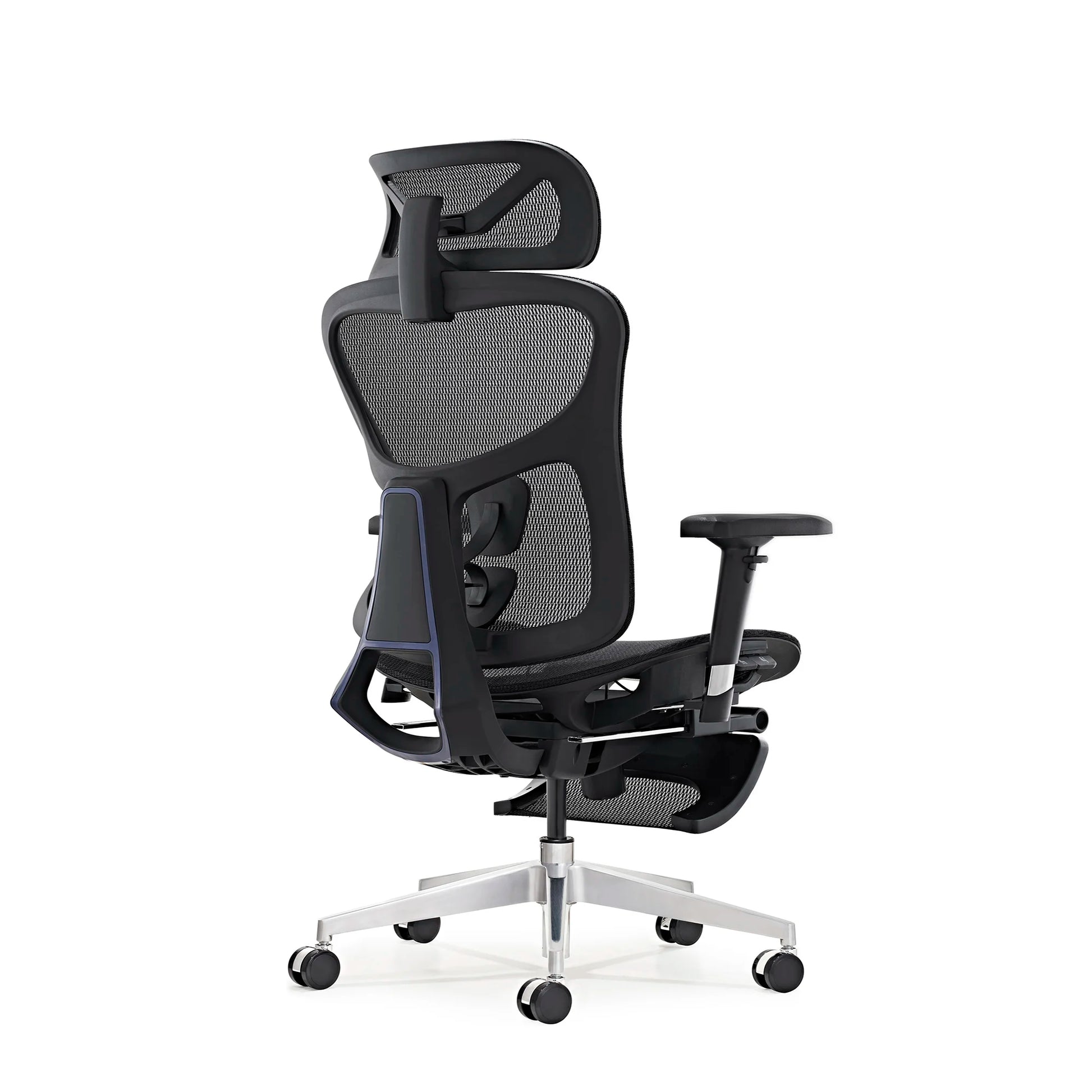 JMT-771466 Ergonomic Mesh Executive Office Chair with Footrest, Rotating Fabric Swivel and Gas Lift