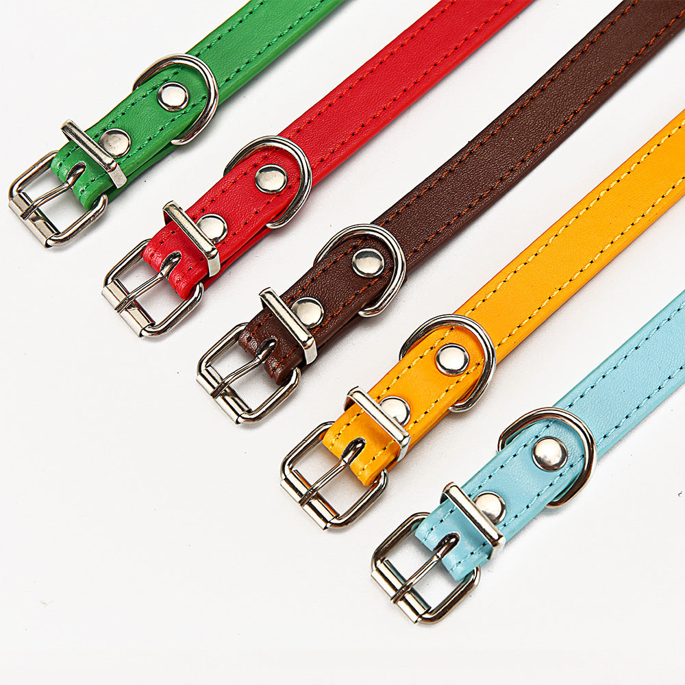 JMT-771530 Durable PU Dog Collar - Adjustable Sizes S and M
