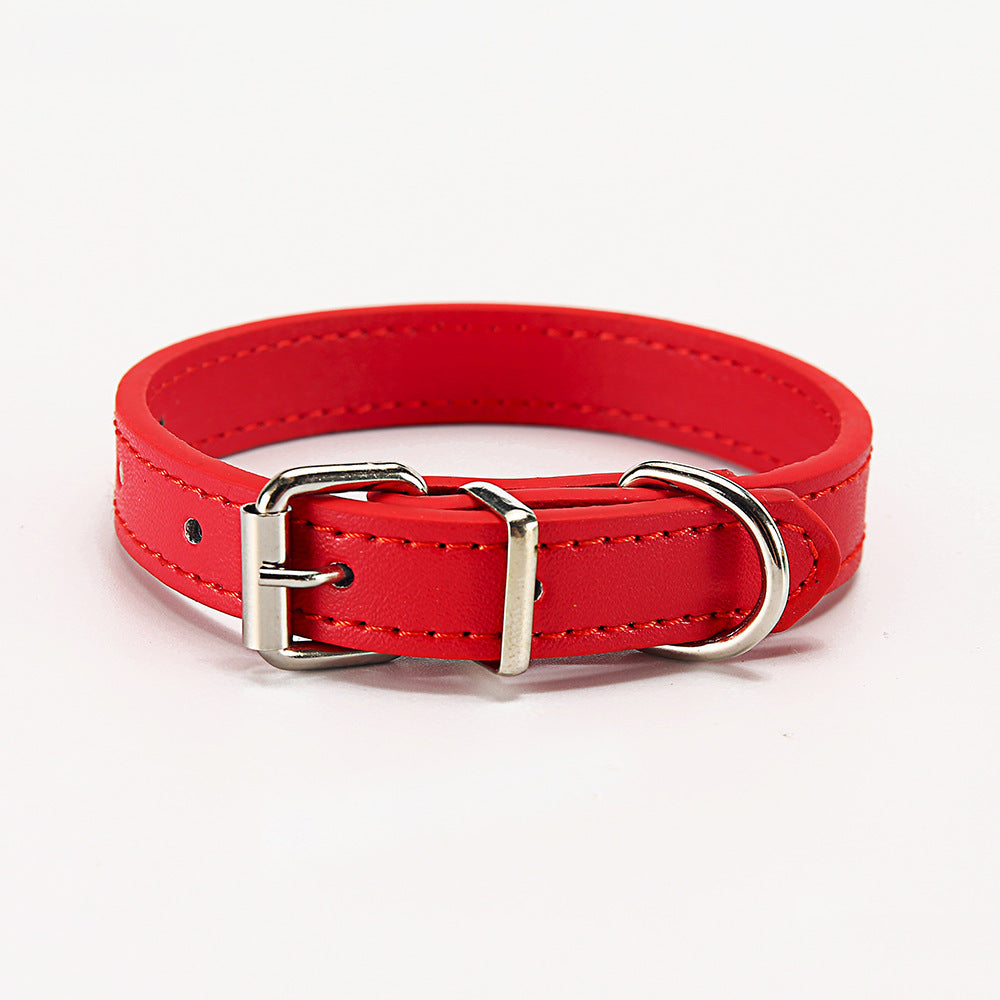 JMT-771530 Durable PU Dog Collar - Adjustable Sizes S and M