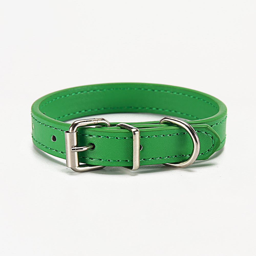 JMT-771530 Durable PU Dog Collar - Adjustable Sizes S and M