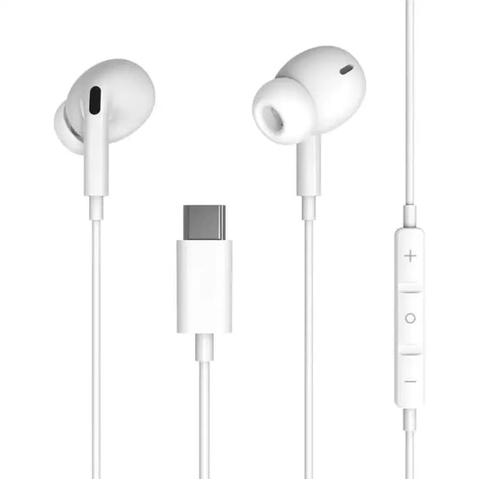 JMT-771530 Wired USB-C Earphones with In-Ear Design for Hands-Free Listening and Calls