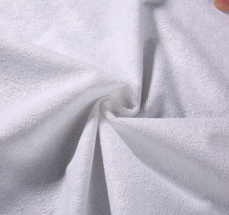 JMT-771786 Noiseless Waterproof Mattress Protector with Elastic Straps and Spring Pad Design