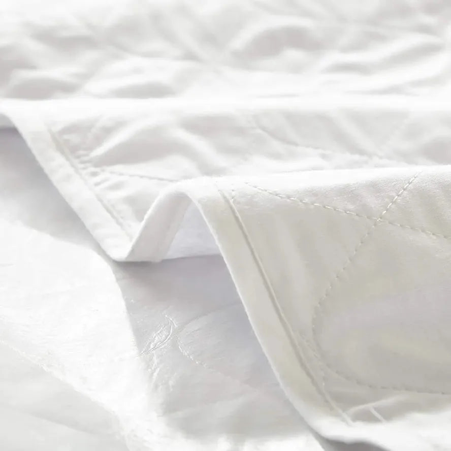 JMT-771786 Noiseless Waterproof Mattress Protector with Elastic Straps and Spring Pad Design