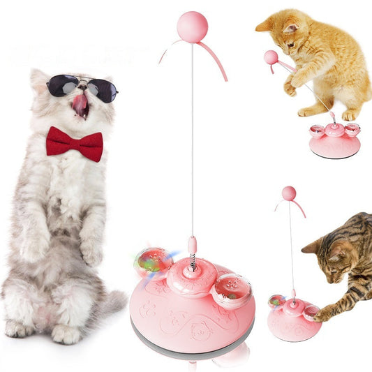 JMT-771850 Interactive Donut Cat Toy for Boredom Relief and Engagement