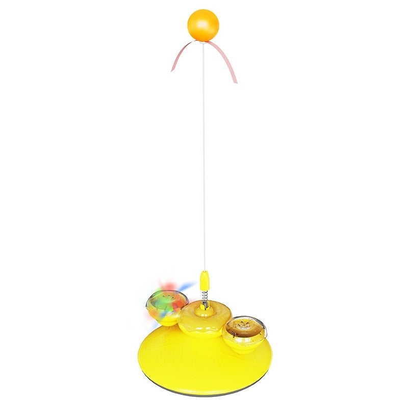 JMT-771850 Interactive Donut Cat Toy for Boredom Relief and Engagement