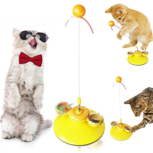 JMT-771850 Interactive Donut Cat Toy for Boredom Relief and Engagement