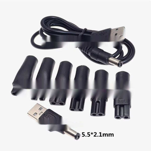 JMT-772042 USB Audio Purifier Adapter with Two-Hole Interface and Multiple Cable Options