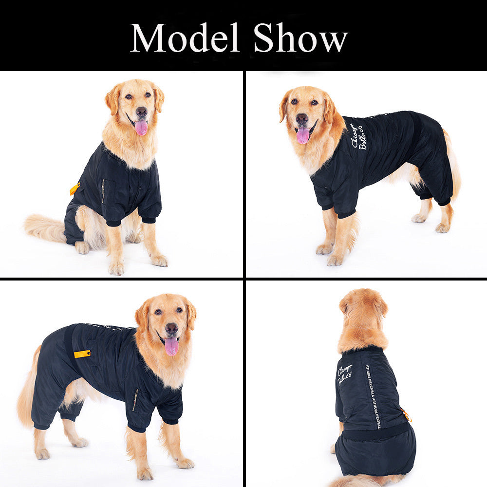 JMT-772490 Cozy Autumn Clothes for Puppies - Four-legged Design with Size Options