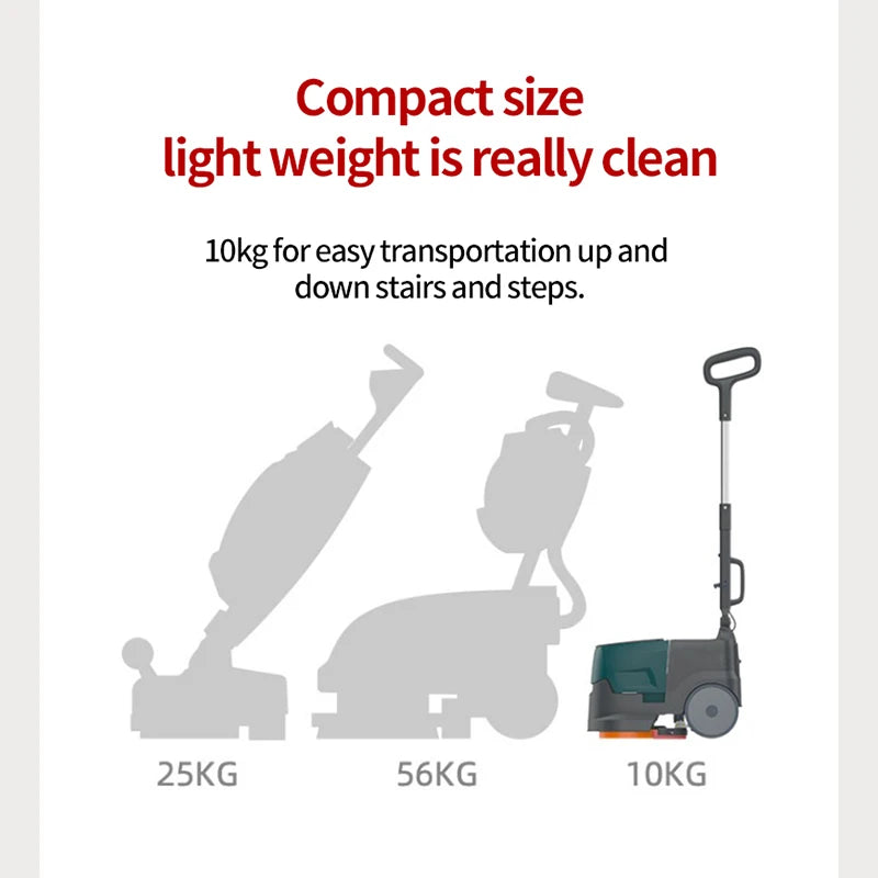 JMT-772490 Portable Mini Floor Scrubber 170W Handheld Cleaning Machine for Household Use