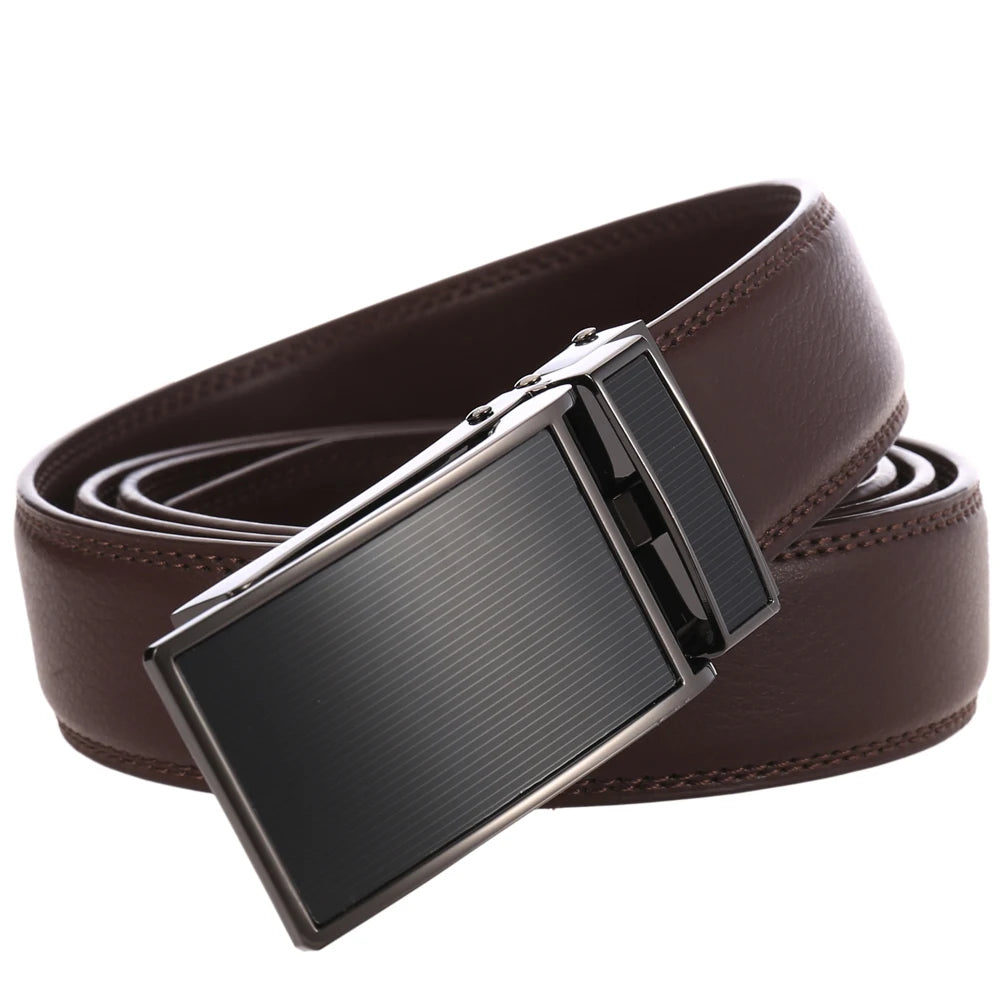 JMT-772618 Automatic Ratchet Buckle Belt for Business Casual Wear - 30mm Width