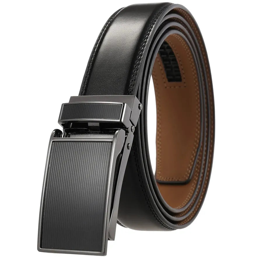 JMT-772618 Automatic Ratchet Buckle Belt for Business Casual Wear - 30mm Width