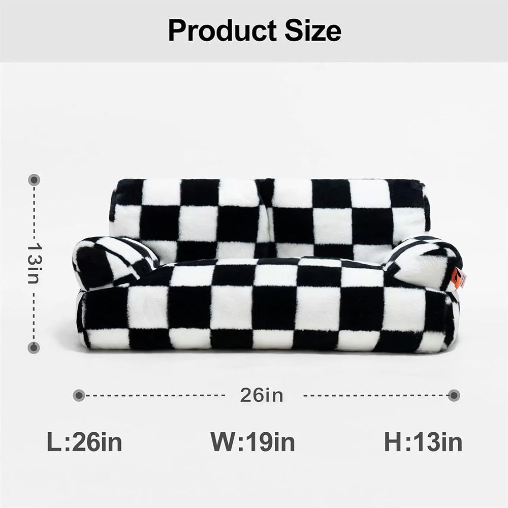 JMT-773322 Cozy Washable Plush Pet Bed for Small to Medium Cats and Dogs with Anti-Slip Design and Removable Cover