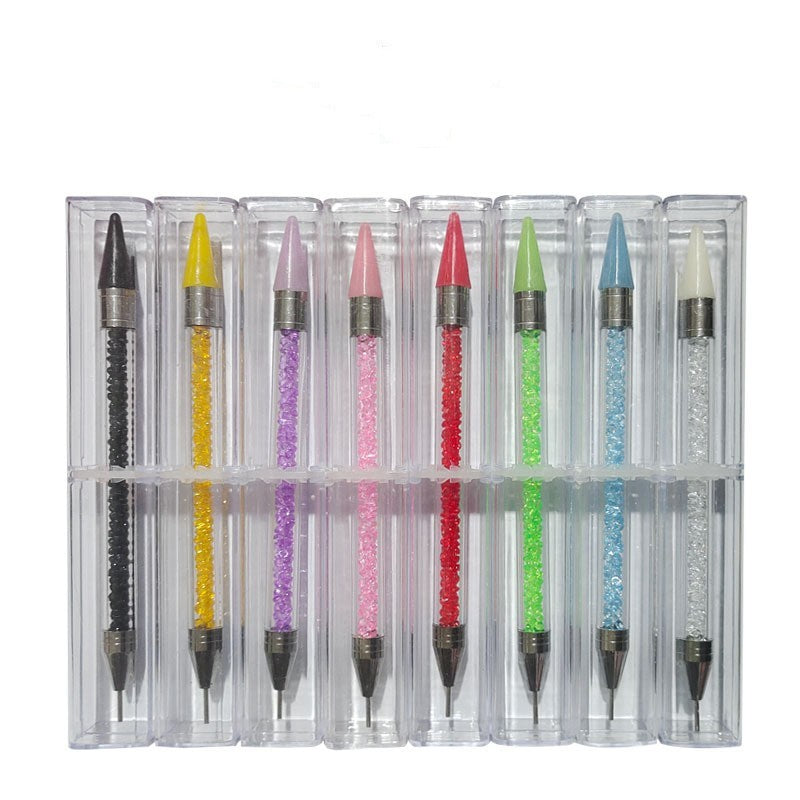 JMT-773322 Double-Headed Embossing Silicone Nail Drill Pen for Precise Nail Art