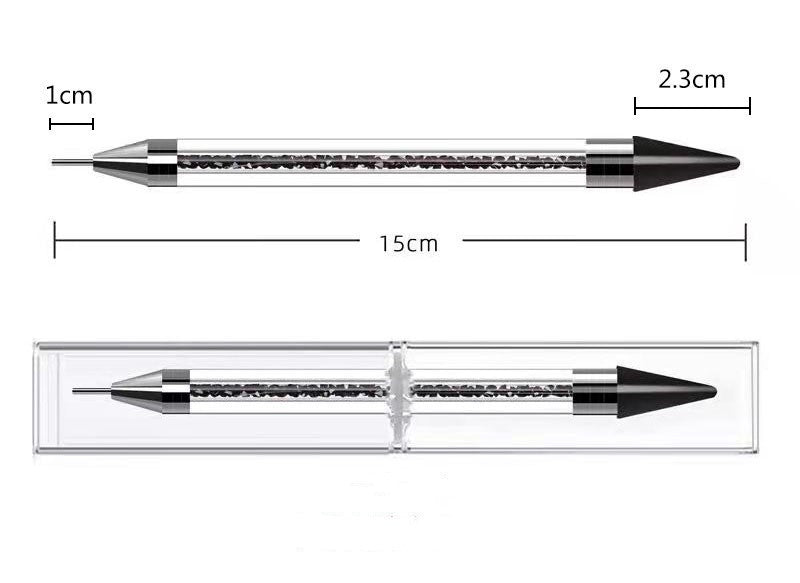 JMT-773322 Double-Headed Embossing Silicone Nail Drill Pen for Precise Nail Art