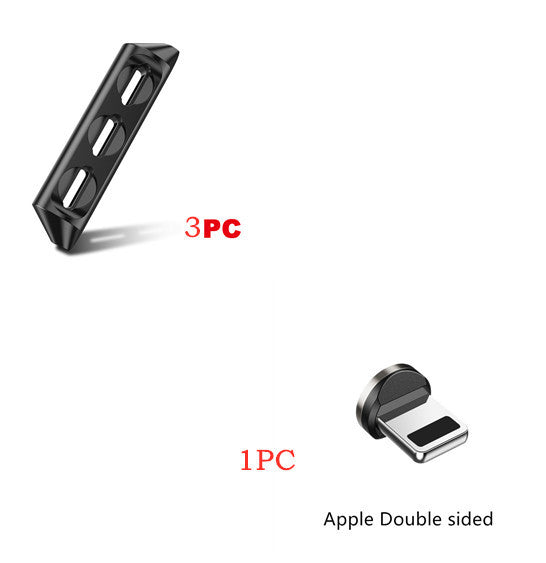 JMT-773706 Magnetic Charging Cable with Nylon Wire and Rotating Magnetic Suction Heads for Universal Compatibility