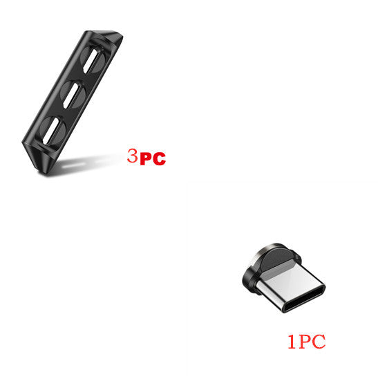 JMT-773706 Magnetic Charging Cable with Nylon Wire and Rotating Magnetic Suction Heads for Universal Compatibility